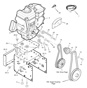 Part Location Diagram of 1501295E245 Briggs and Stratton Motor box frame